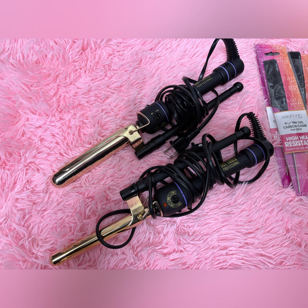2 Hot Tools Marcel Curling Irons & Combs - Picture 2 of 7